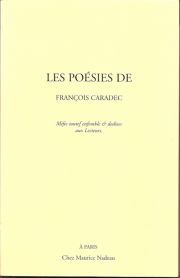 Les Poésies de François Caradec