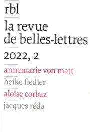 La revue de belles-lettres, 2022, 2