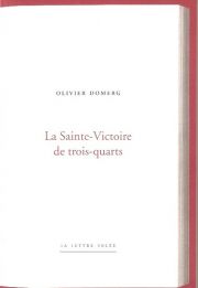 La Sainte-Victoire de trois-quarts d'Olivier Domerg