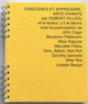 Robert Filliou -  Enseigner et apprendre, arts vivants ...