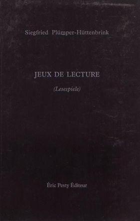 JEUX DE LECTURE de Siegfried Plümper-Hüttenbrink