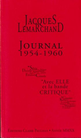 Journal de Jacques Lemarchand (1954-1960)