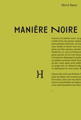 Manière noire d'Hervé Bauer