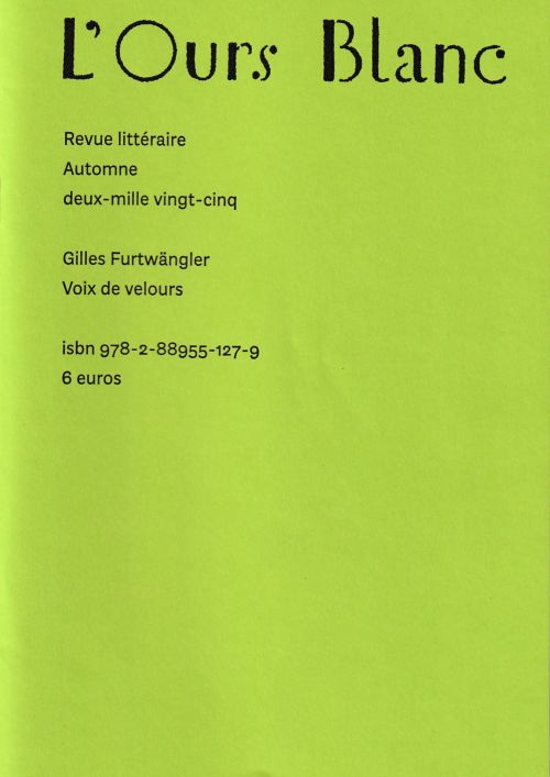 Gilles Furtwängler - Voix de velours              