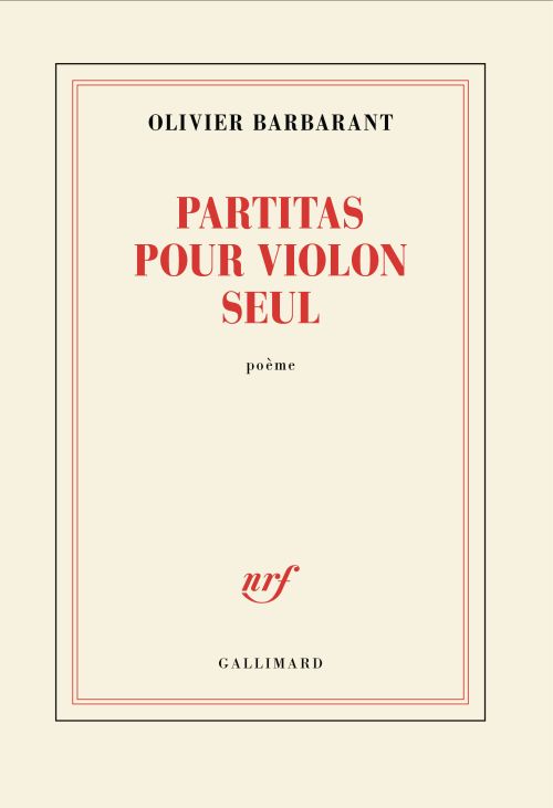 Olivier Barbarant, Partitas pour un violon seul              
